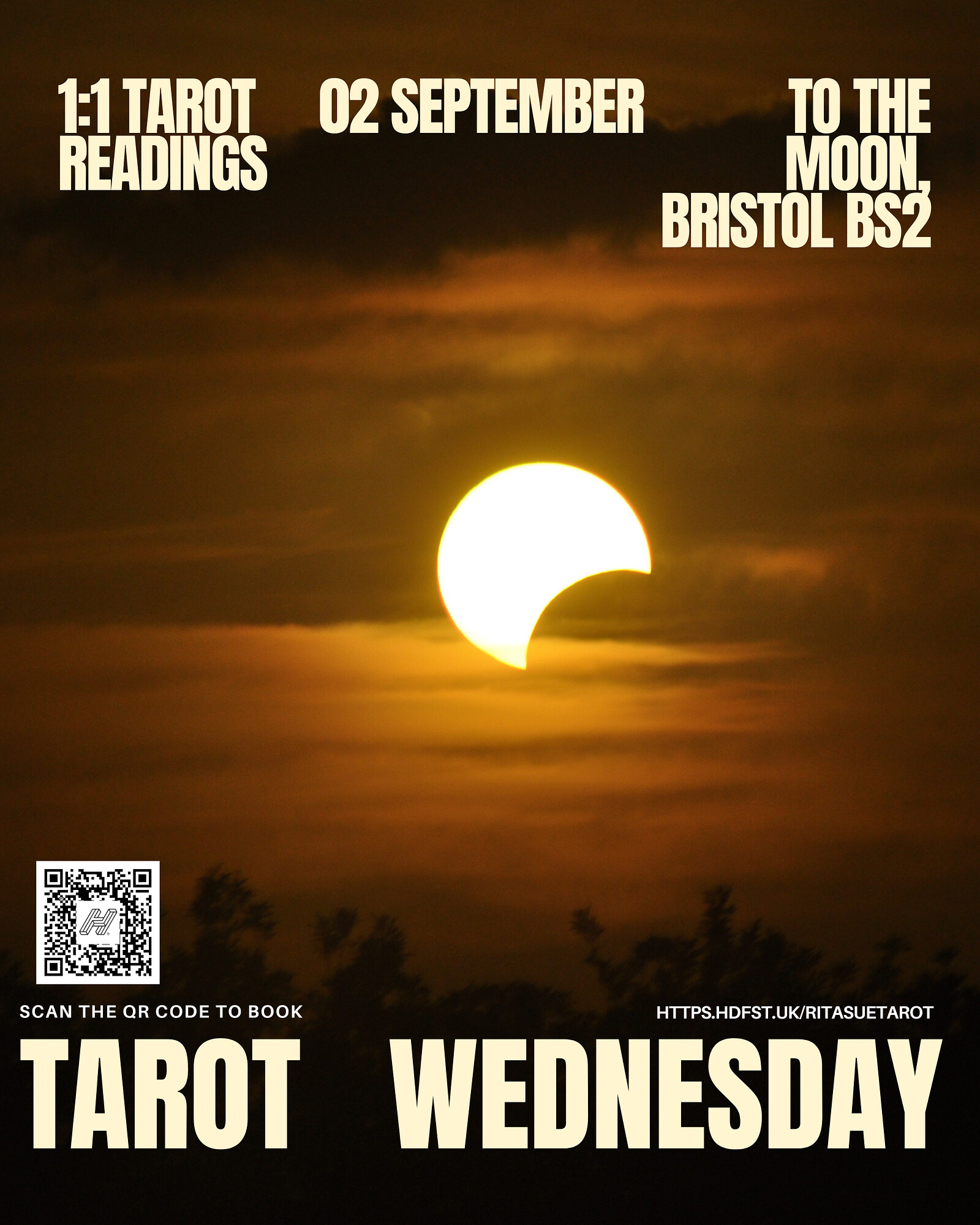 1:1 Tarot Readings in a cosy spot in Central Bristol at To The Moon