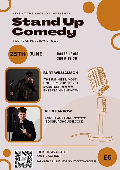 Comedy festival preview: Burt Williamson & Alex Farrow at To The Moon