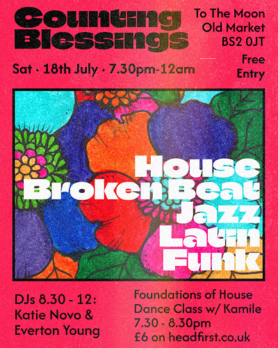 Counting Blessings Jazz, Bruk & House w/ Katie Novo & Everton Young at To The Moon