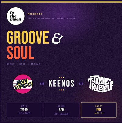 Groove & Soul at To The Moon