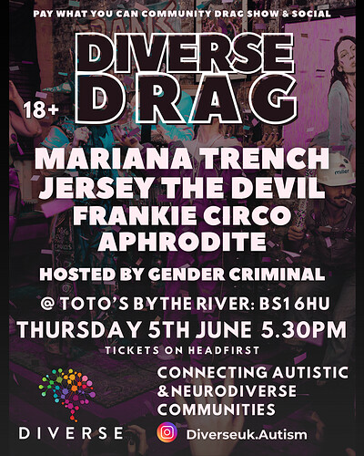 DIVERSE DRAG at Totos