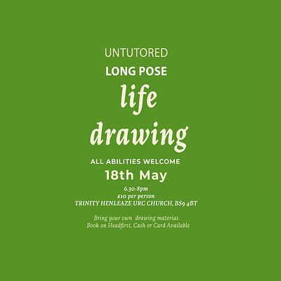 Long Pose Life Drawing Class - Henleaze at Trinity-Henleaze United Reformed Church