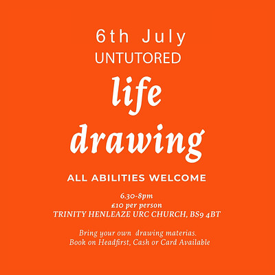 Life Drawing at Trinity Henleaze URC Church -  Leonard Hall