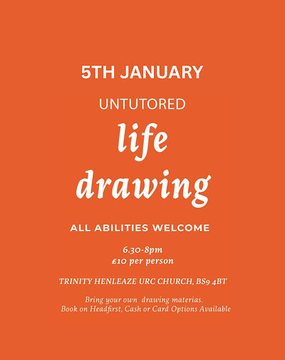 Life Drawing Class - Henleaze at Trinity Henleaze URC Church