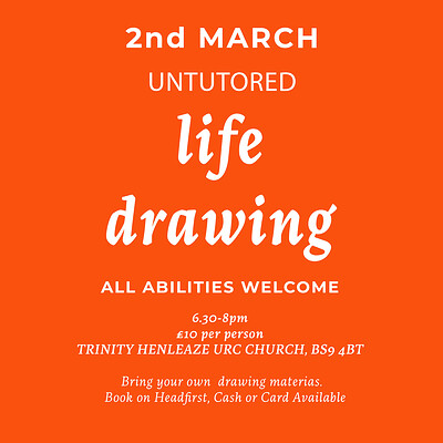 Life Drawing Class - Henleaze at Trinity Henleaze URC Church