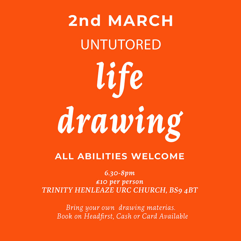 Life Drawing Class - Henleaze at Trinity Henleaze URC Church