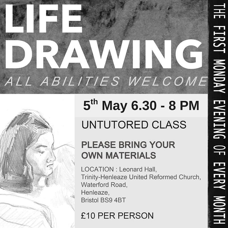 Monthly Life Drawing Class - Henleaze at Trinity Henleaze URC Church