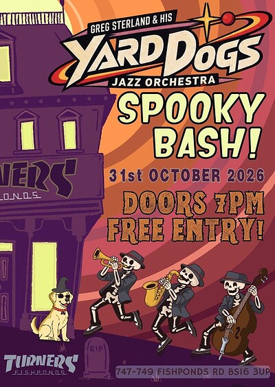 Greg Sterland and his Yard Dogs Spooky Bash at Turners Fishponds