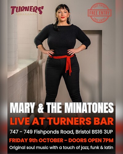 Mary & The Minatones at Turners Fishponds