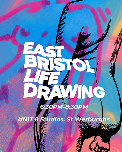 East Bristol Life Drawing at Unit 8 Studios, St Werburghs