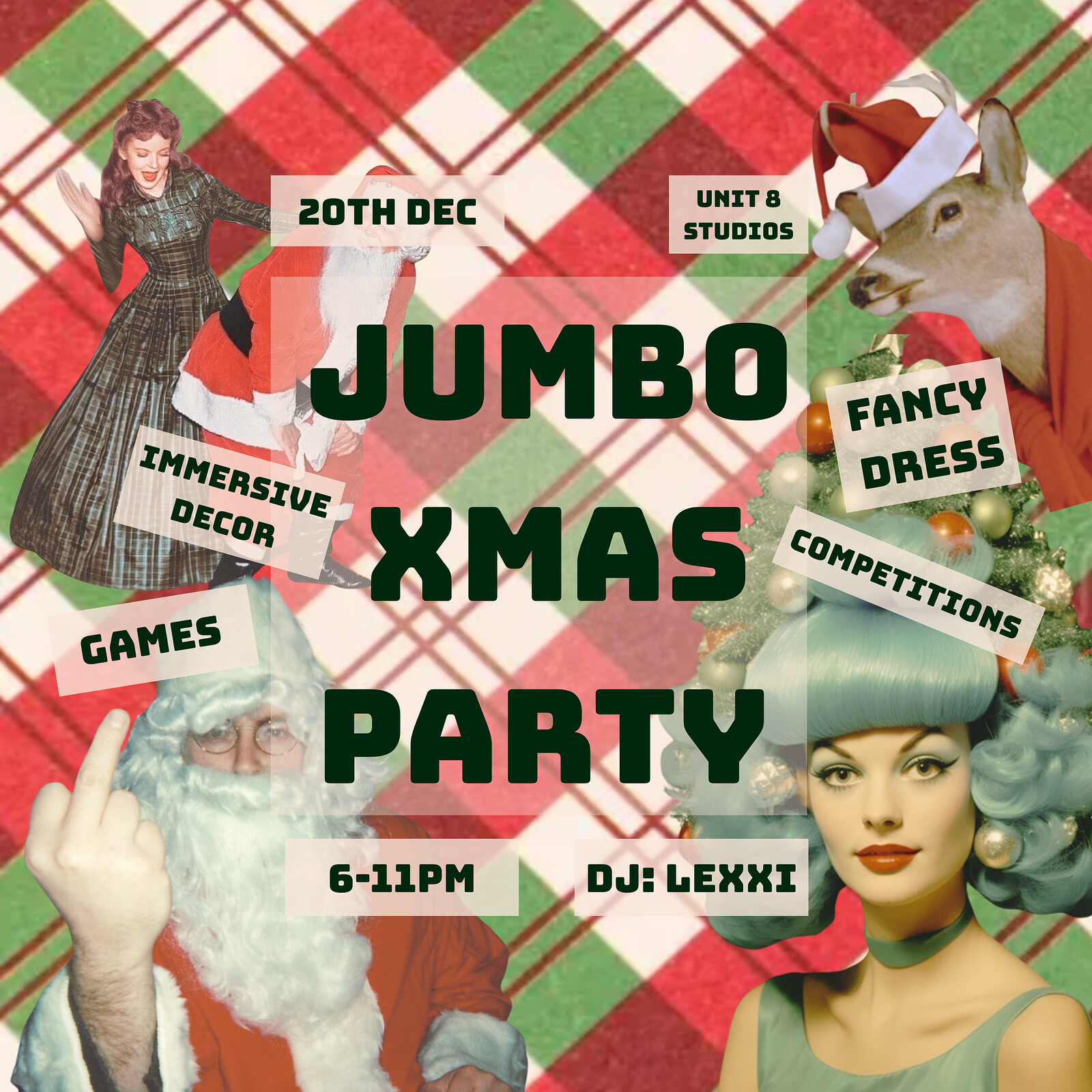 JUMBO XMAS PARTY at Unit 8 Studios