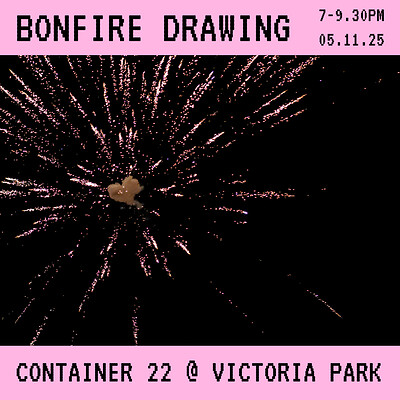 Bonfire Drawing at Victoria Park