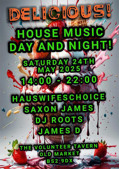 DELICIOUS House Music day party at Volunteer Tavern