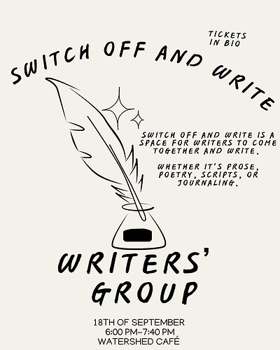 Switch Off and Write at Watershed