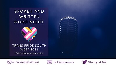 Trans Pride: Spoken and Written Word Evening at The Watershed