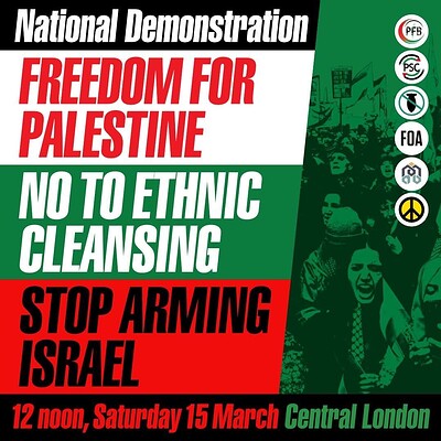 NATIONAL DEMO FOR PALESTINE Bristol/WSM coaches at Weston & Bristol Coaches to London demo for Palestine!