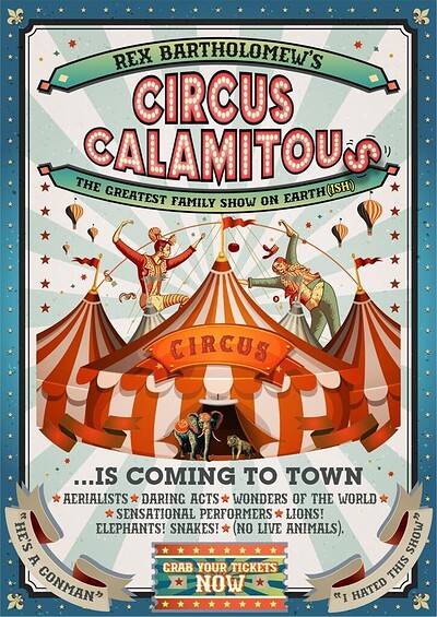 Circus Calamitous - Stewart Wright at Weston Super Mare