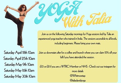 Yoga with Talia at The Whitmore Tap at Whitmore Tap