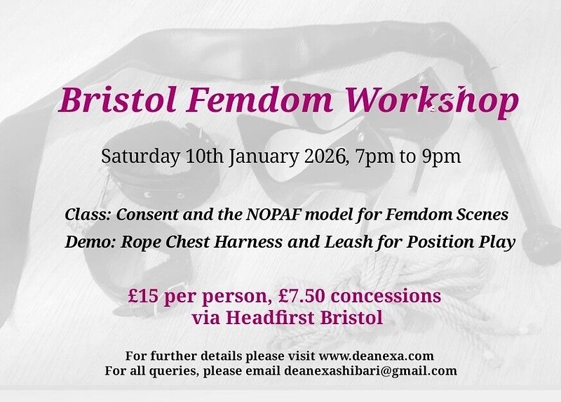 Bristol Femdom Workshop at Wild Goose Space