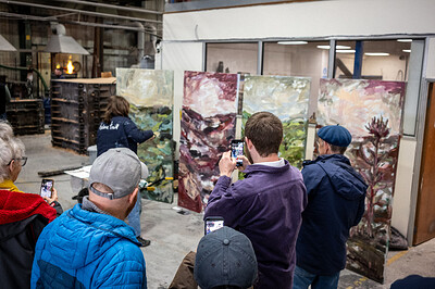 Artist Demo by Helena Traill at Willway Yard, Bedminster