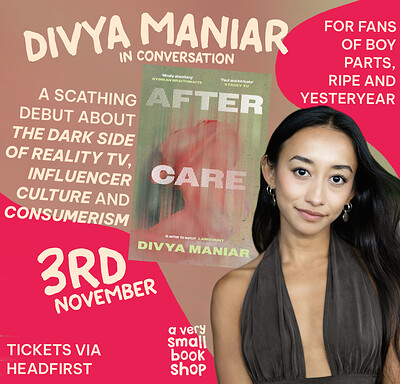 Author Talk - After Care by Divya Maniar at Willway Yard