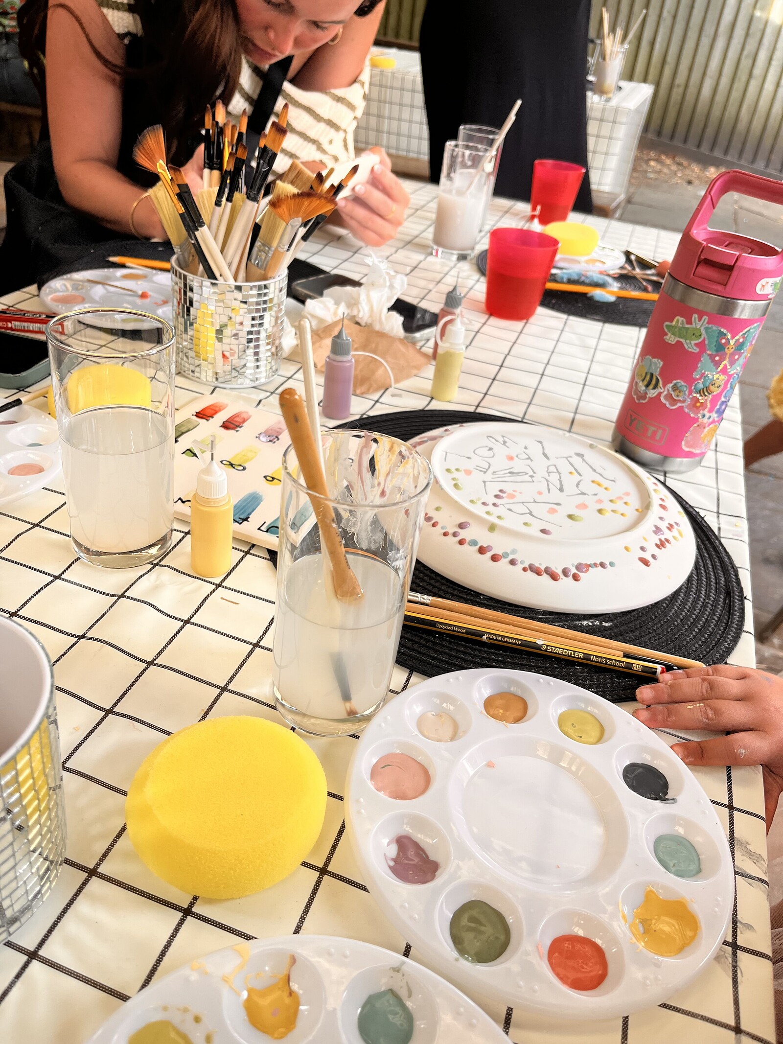 Pottery Painting at the City Farm at Windmill Hill City Farm