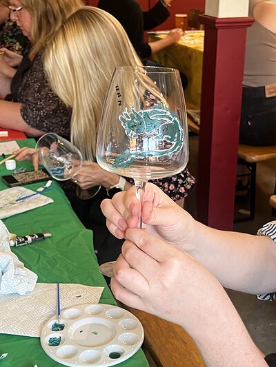 Wine Glass or Vase Painting at Wiper and True Brewery & Taproom