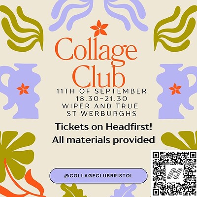 Collage Club Bristol at Wiper and True St Werburghs