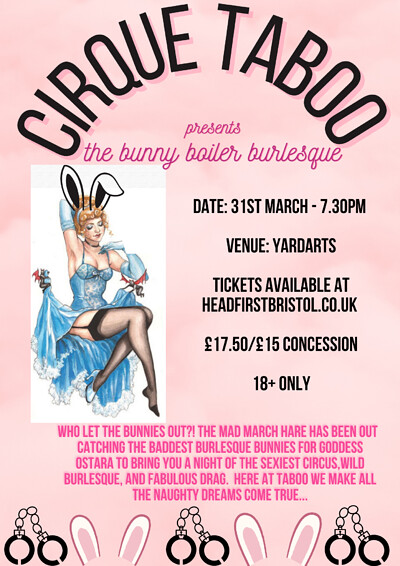 Cirque Taboo presents 'The Bunny Boiler Burlesque' at YardArts