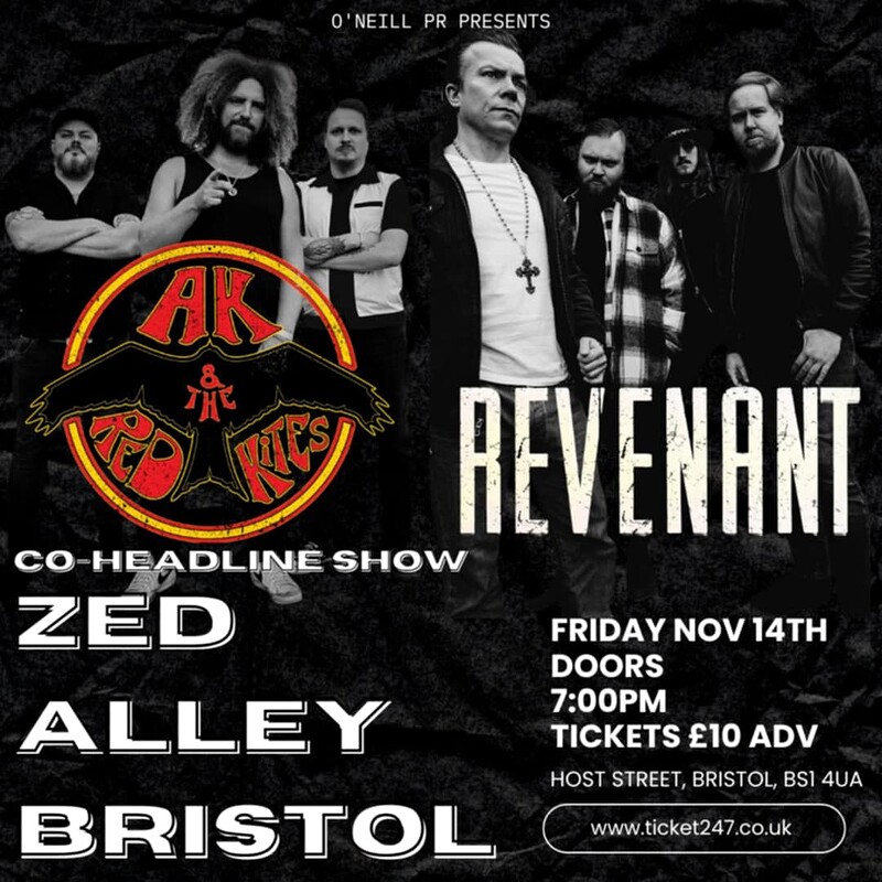 AK & The Red Kites and Revenant - Co-Headline at Zed Alley