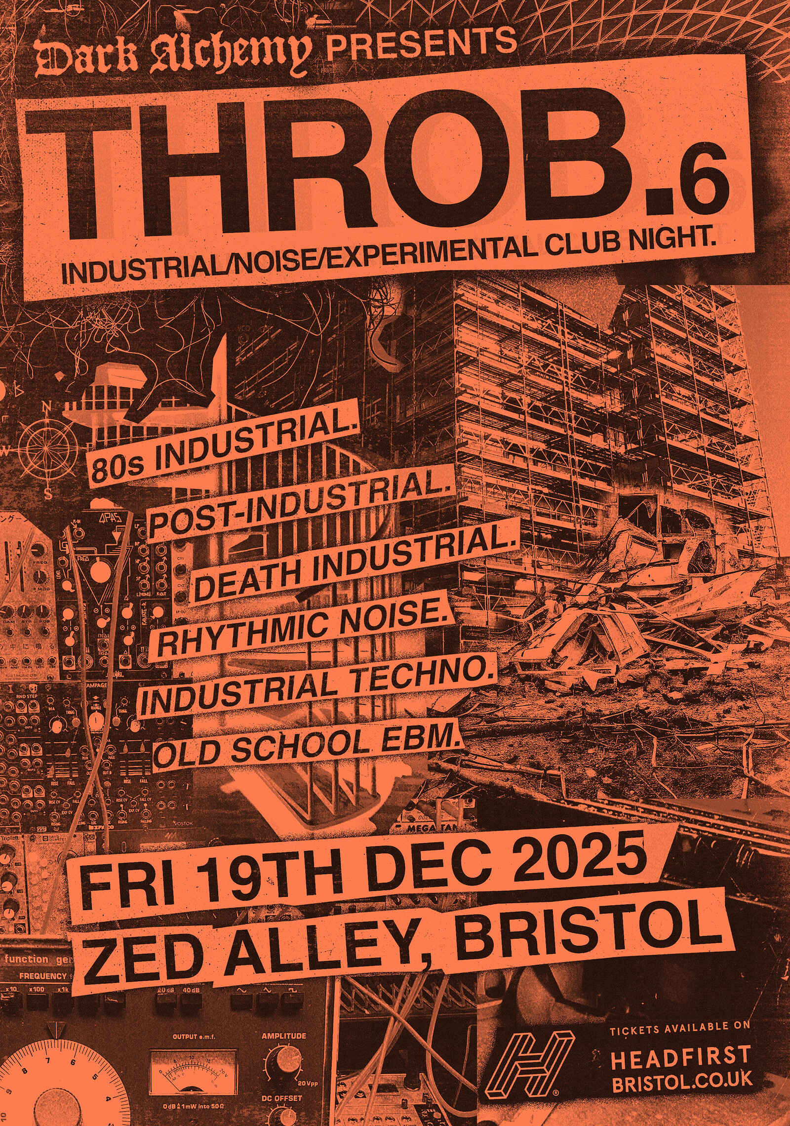 Dark Alchemy Presents: THROB. Industrial Night 6 at Zed Alley