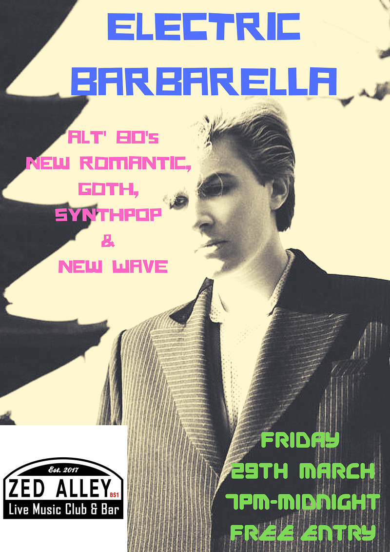 Electric Barbarella Club Night at Zed Alley