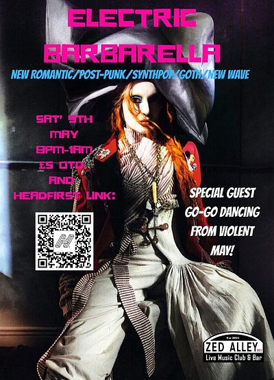 Electric Barbarella at Zed Alley