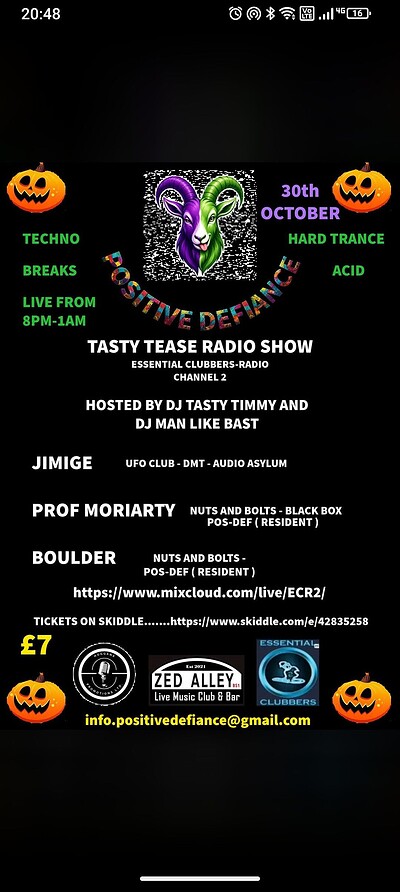 Positive Defiance/Tasty Tease at Zed Alley