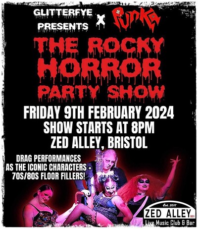 SOLD OUT - The Rocky Horror Party Show at Zed Alley