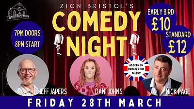 COMEDY NIGHT at Zion at Zion Bristol
