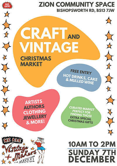 Craft and Vintage Christmas Market at Zion at Zion Community Space