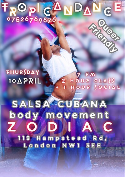 SALSA CUBANA body movement at ZODIAC BAR