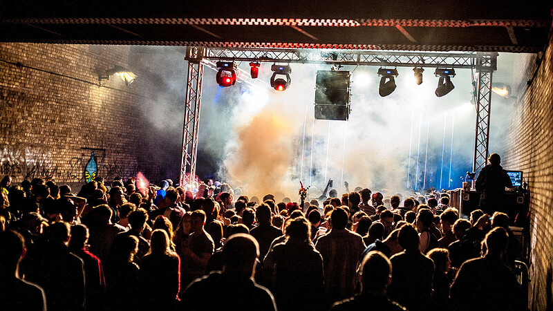 A techno night in Bristol