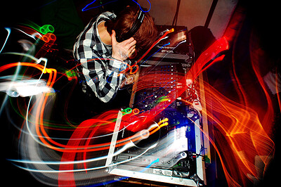 Crowd at a techno night in Bristol 2025