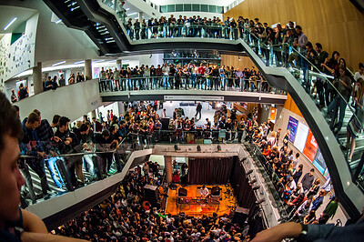 Crowd at a electronic night in Bristol 2025
